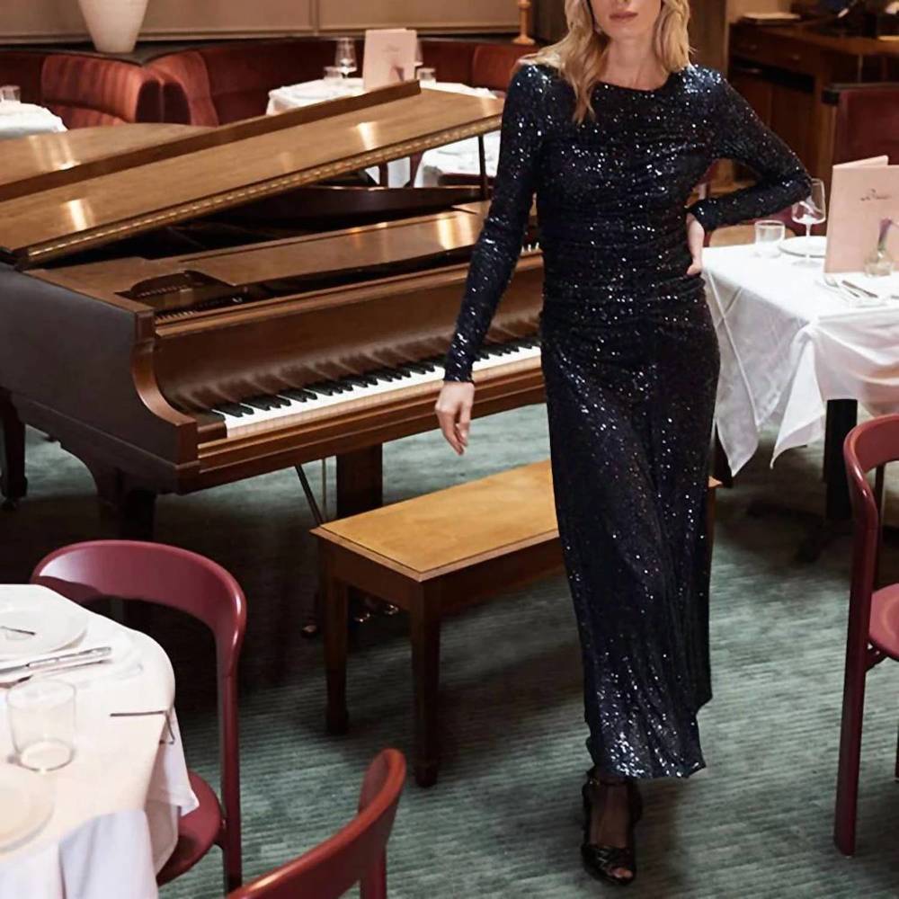 NEW CARA CARA maisy sequin maxi dress in midnight - Picture 4 of 4